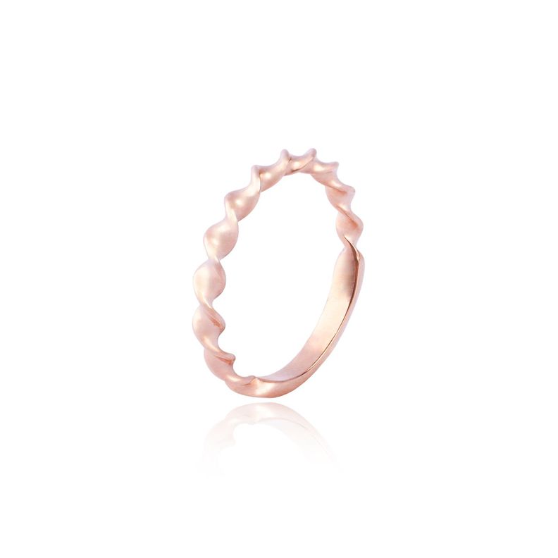 Anillo de oro 18kt Espiral tono rosa-0