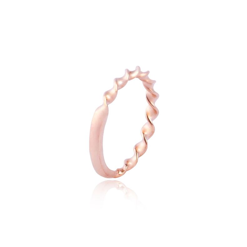 Anillo de oro 18kt Espiral tono rosa-1