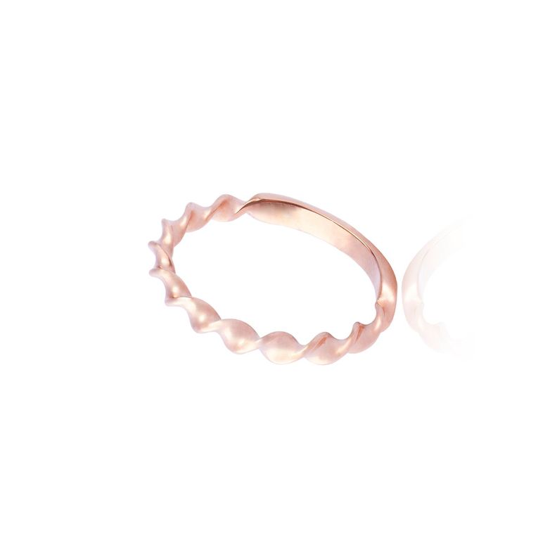 Anillo de oro 18kt Espiral tono rosa-2