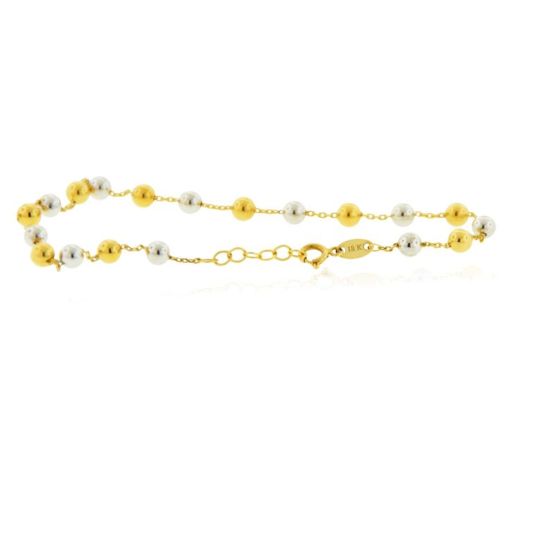 Pulsera de Oro 18kt Diseño Bicolor-1