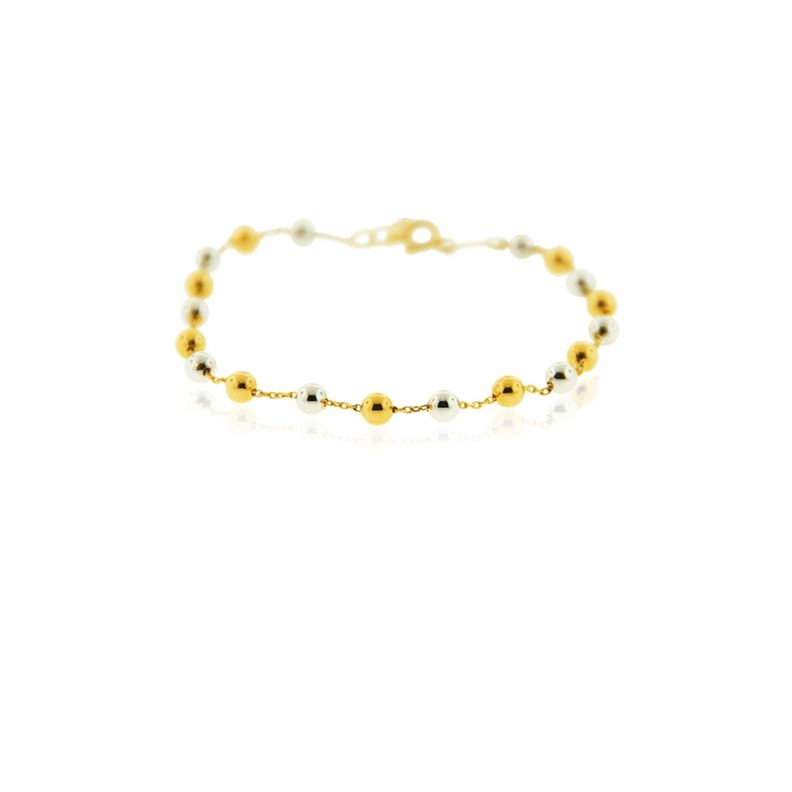 Pulsera de Oro 18kt Diseño Bicolor-2