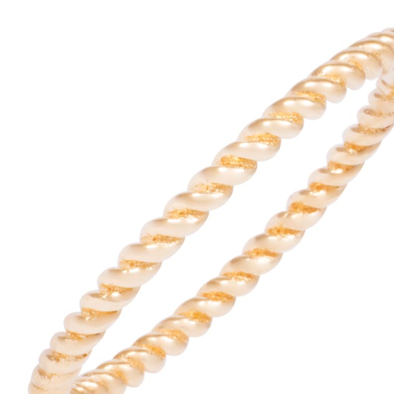 Anillo Oro Amarillo 18kt Trenzado Clásico-1