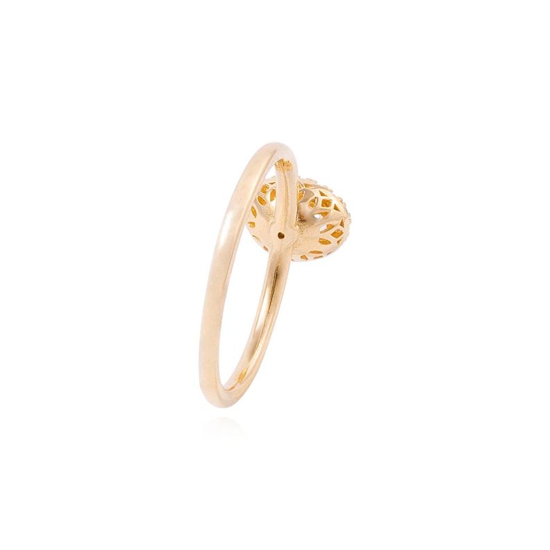 Anillo Compromiso de Oro 18Kt Circon Ovalado 4mm-2