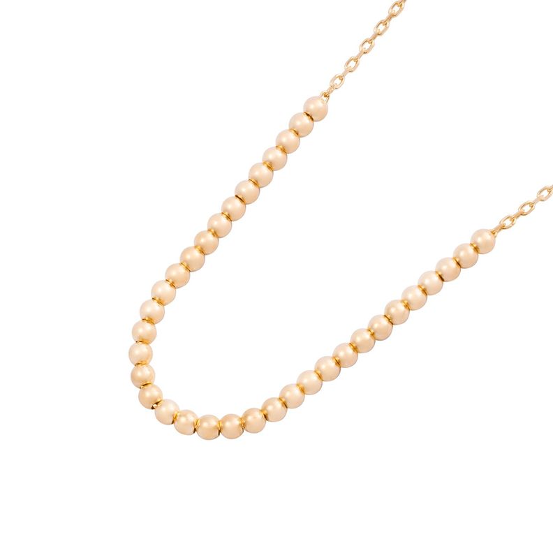 Collar de Oro 18kt Bolitas-2