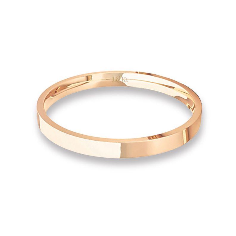Argolla Matrimonio de Oro Miel 18kt Tubo ErgoFit Siena de 2,0mm-1