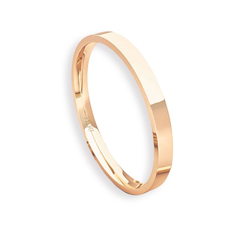Argolla Matrimonio de Oro Miel 18kt Tubo ErgoFit Siena de 2,0mm-2