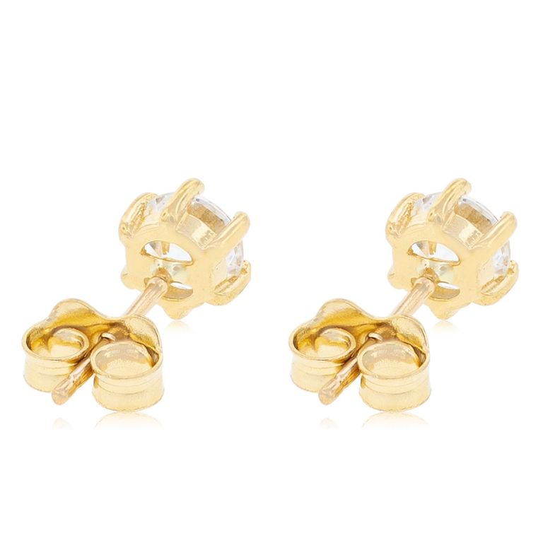 Aros de Oro 18kt Circon con 6 Grifas-2