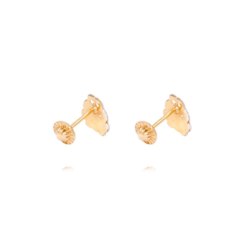 Aros Oro Bicolor 18kt Sapitos-2