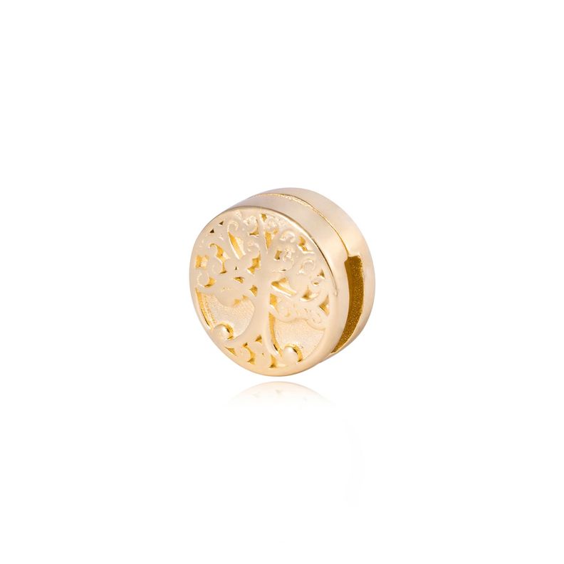 Dije de Plata broche Árbol de la vida Revestido en Oro 18kt-1
