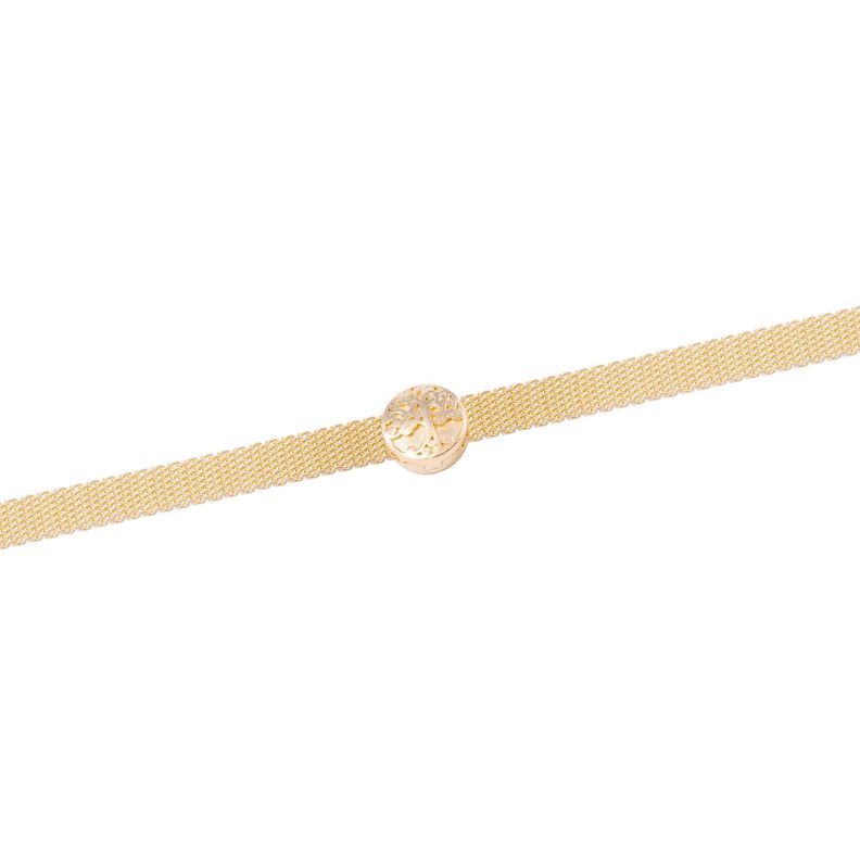 Dije de Plata broche Árbol de la vida Revestido en Oro 18kt-2