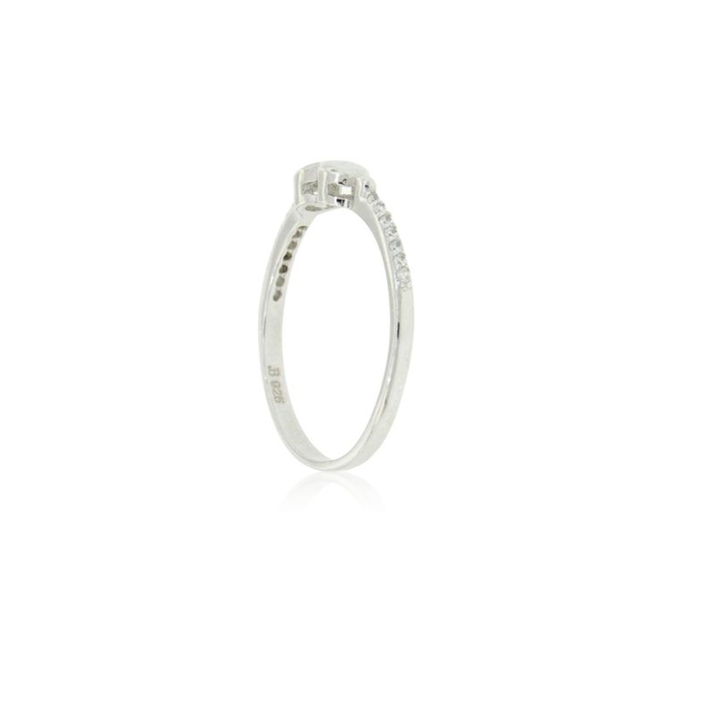 Anillo de Plata Esterlina 925 Corazón Liso-1