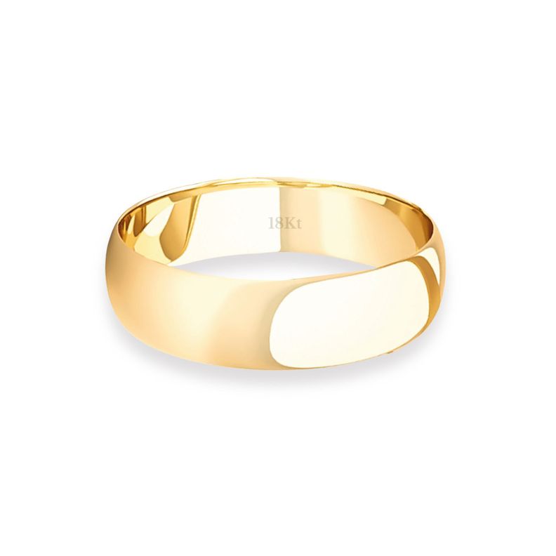 Argolla Matrimonio de Oro Amarillo 18kt Inglés Vicenza de 4,0mm-1