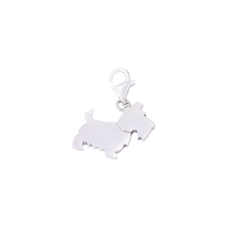 Colgante de Plata Esterlina 925 Perro Escoces-0