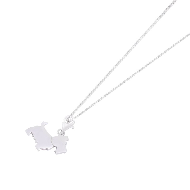 Colgante de Plata Esterlina 925 Perro Escoces-2
