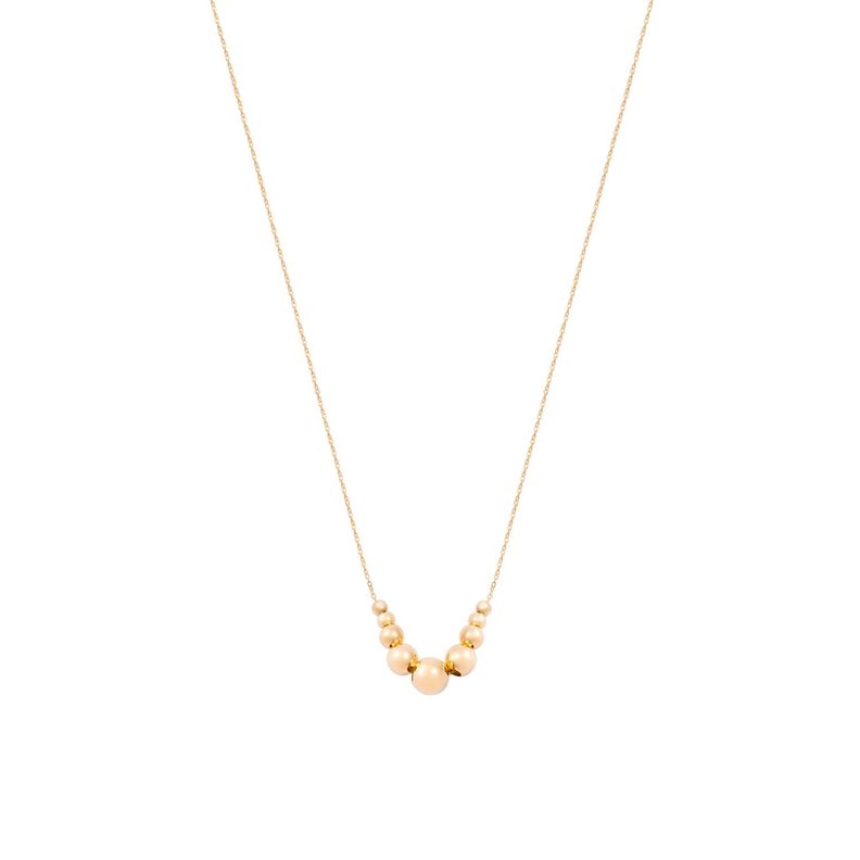 Collar de Oro 18kt Esferas-0