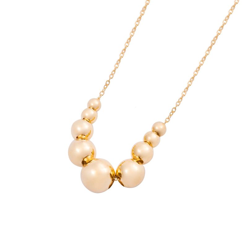 Collar de Oro 18kt Esferas-2