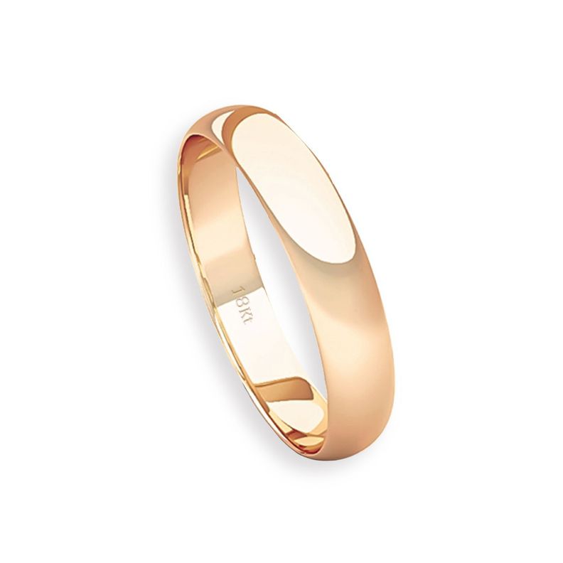 Argolla Matrimonio de Oro Miel 18kt Inglés Rodas de 3,5mm-2