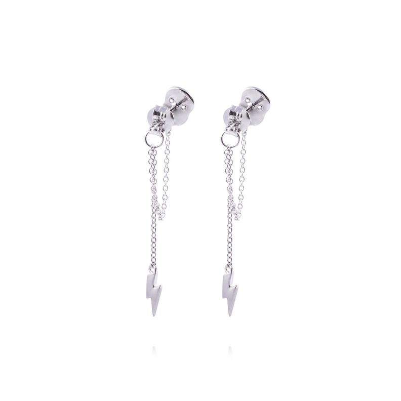 Aros de Plata Esterlina 925 Calabera cadenas-2