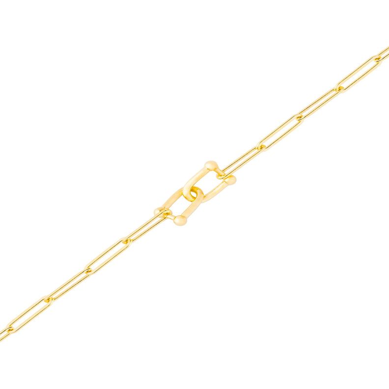 Pulsera de Plata Esterlina 925 Cadenas Revestido en Oro 18kt-1