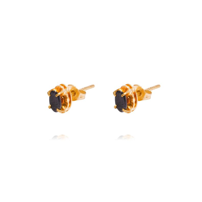 Aros Oro Amarillo 18kt Onix 3x5mm-0