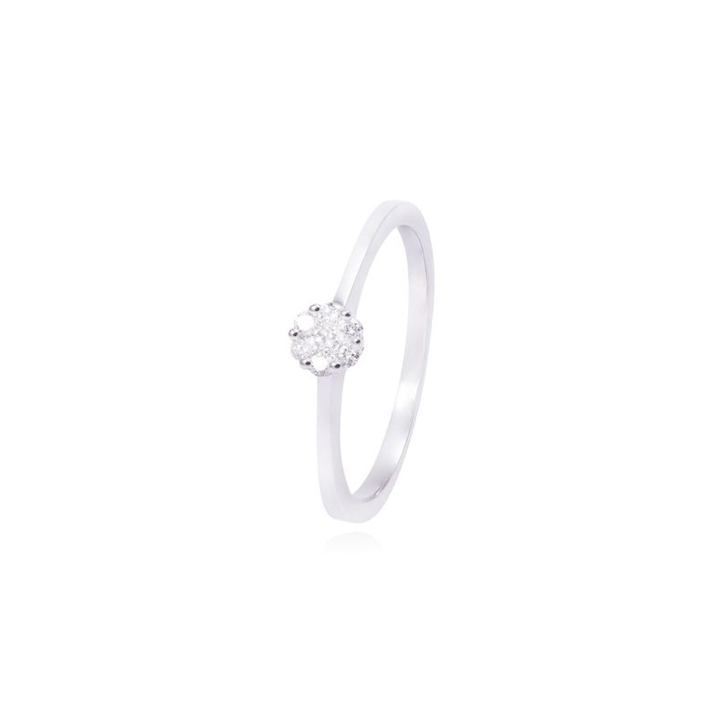 Anillo Compromiso de Oro de 18kt 10pts de diamante modelo solitario-0
