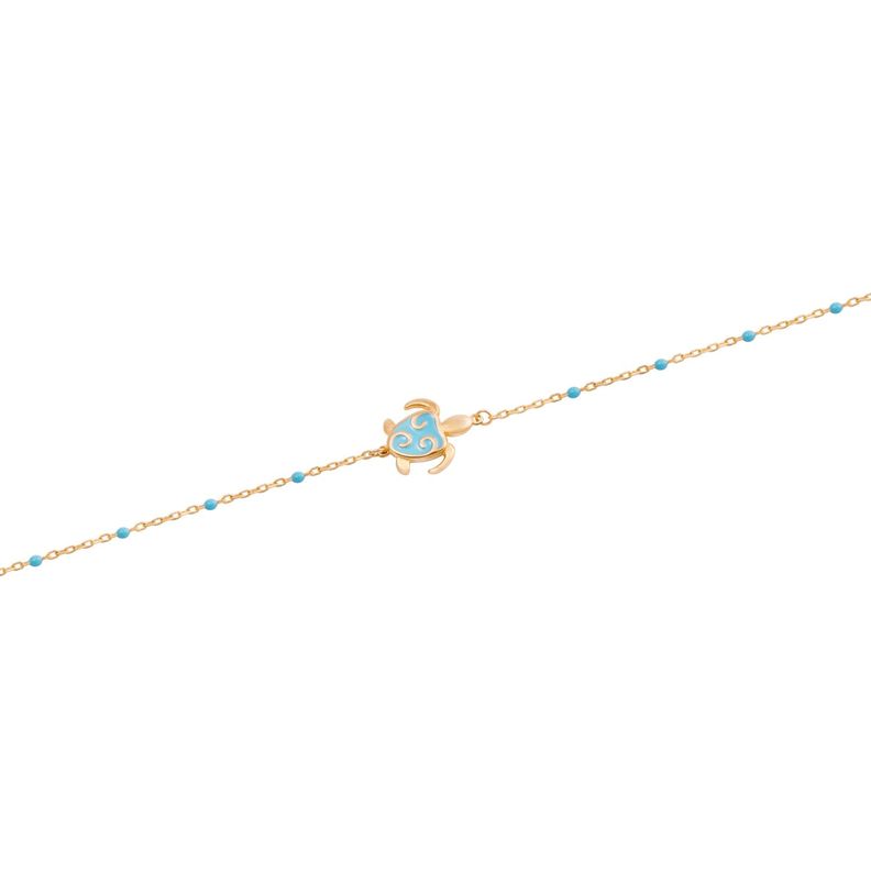 Pulsera de Oro 18kt Tortuga Celestial-1