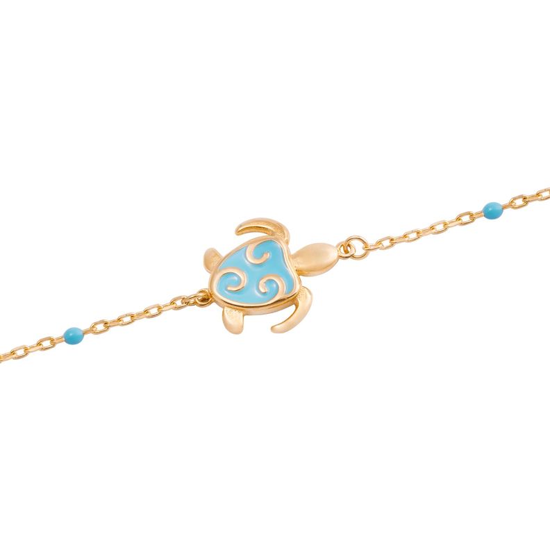 Pulsera de Oro 18kt Tortuga Celestial-2