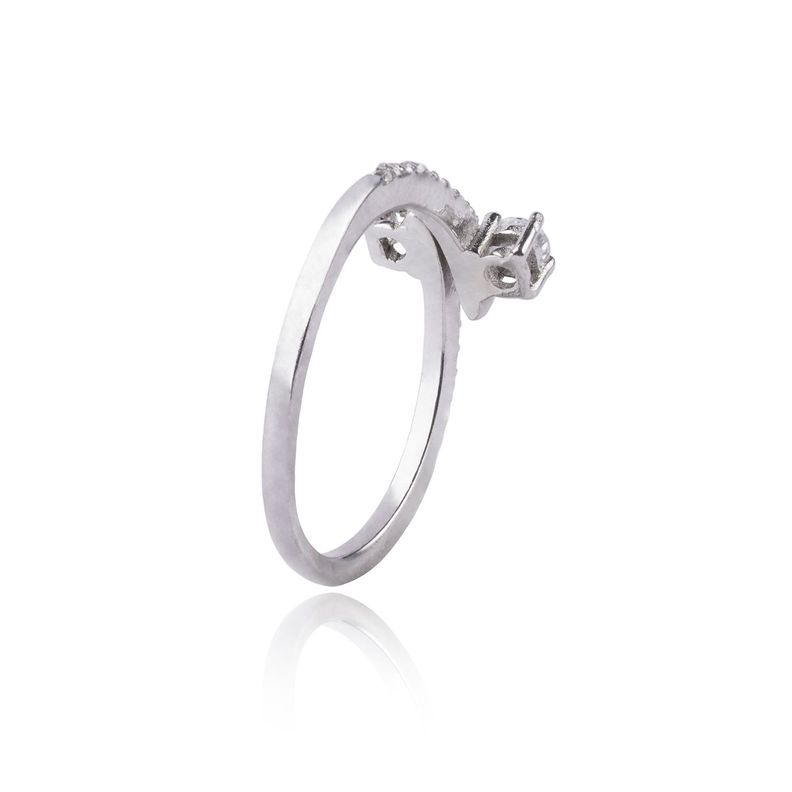 Anillo de Plata Esterlina 925 Circones Cruzados-2