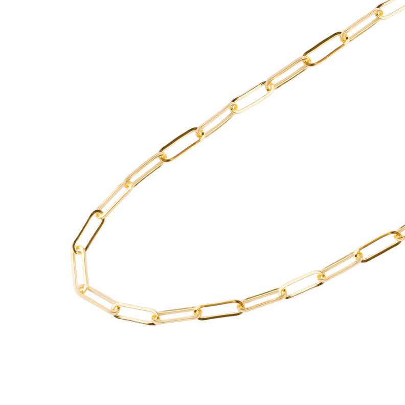 Collar de Oro 18kt Modelo Eslabon Grande-0