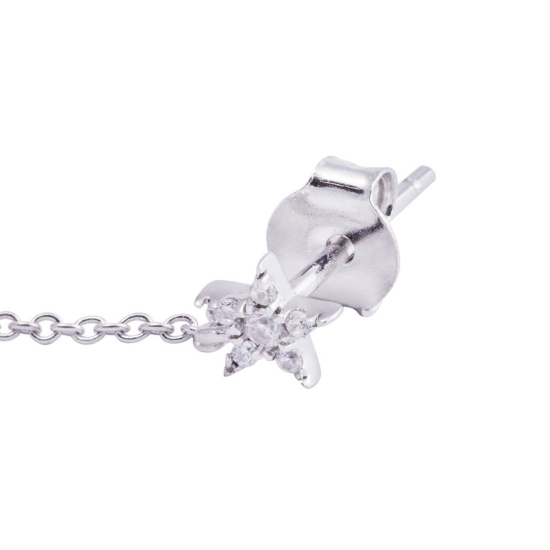 Piercing de Plata Esterlina 925 Estrella colgantes-2