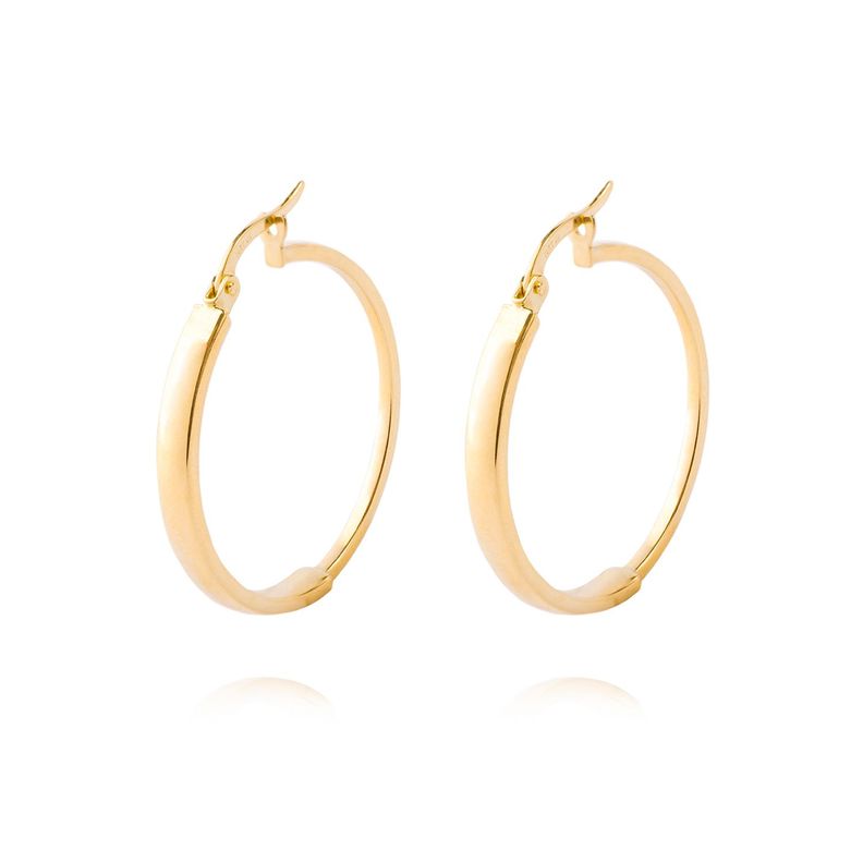 Aros de Oro 18kt Modelo Argollas Grandes-0