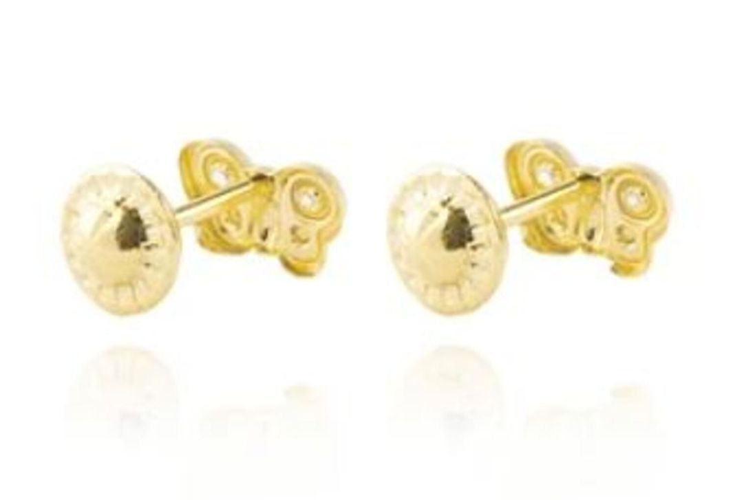 Aros de Oro 18kt Mariposa Circón nacar-2
