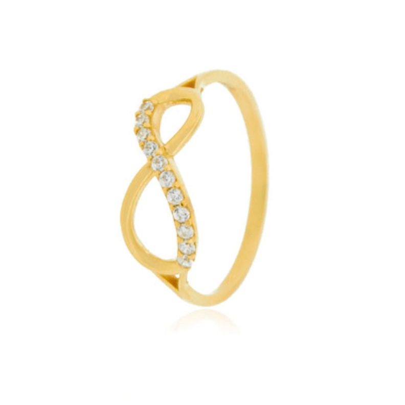 Anillo de Oro 18kt Infinito Delgado de Circones-0