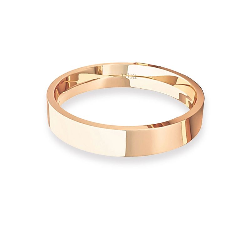 Argolla Matrimonio de Oro Miel 18kt Tubo ErgoFit Portus 3,5mm-1