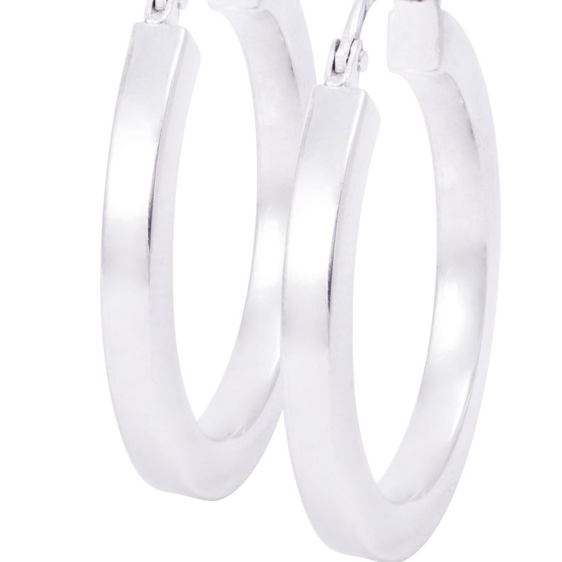 Aros de Plata Esterlina 925 Argollas 4788-1