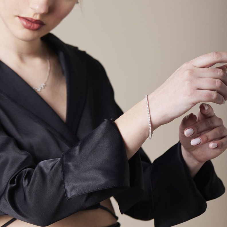 Pulsera Oro Blanco 18kt Diamantes 57 Pts | Danielle Costantini-3