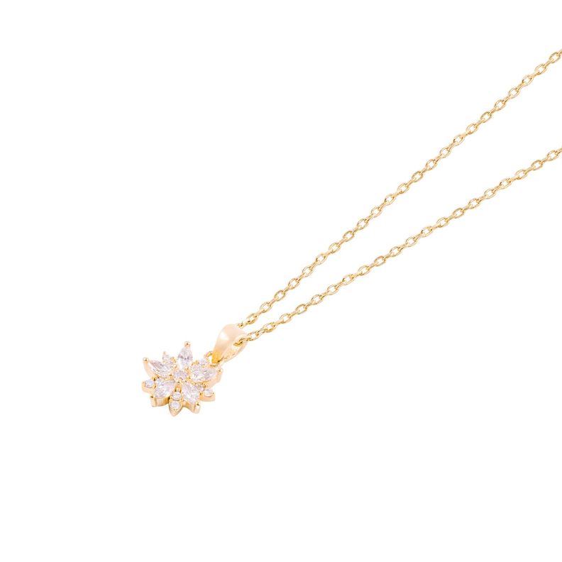 Aros de Oro 18kt Estrella Circón-1