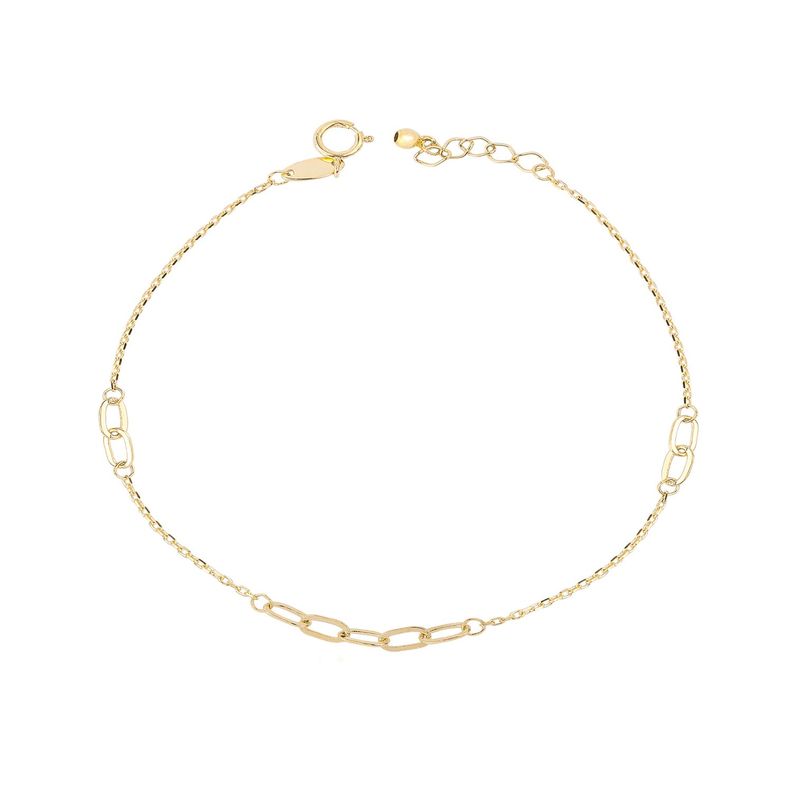 Pulsera de Oro 18kt 9 Eslabones-0