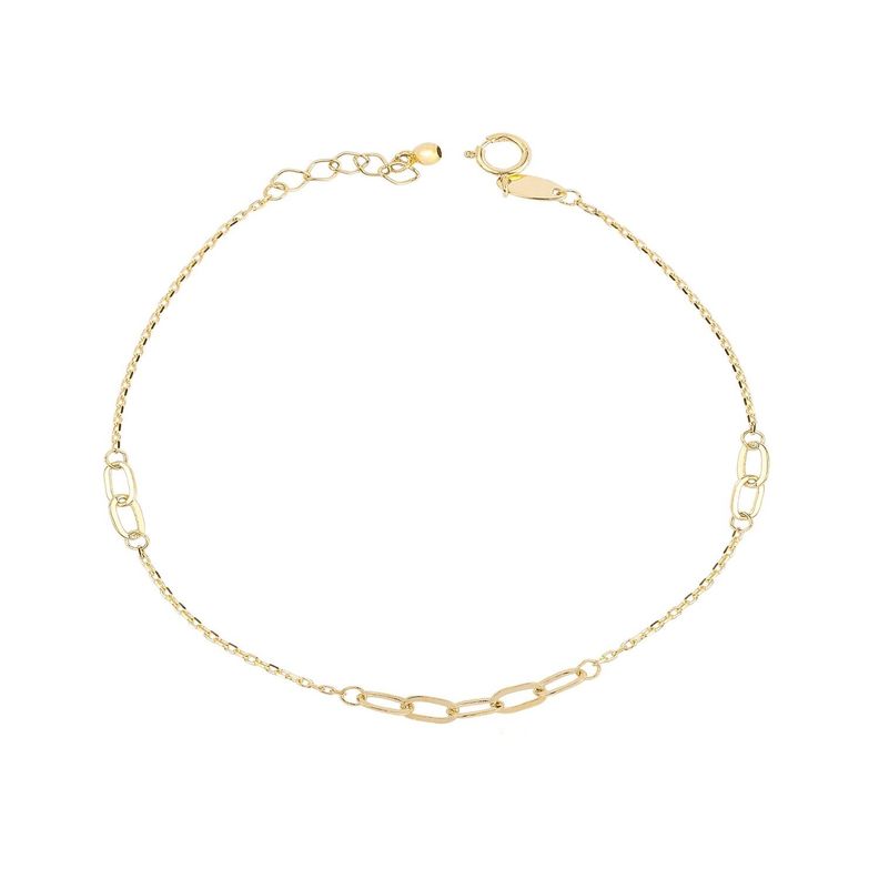 Pulsera de Oro 18kt 9 Eslabones-2
