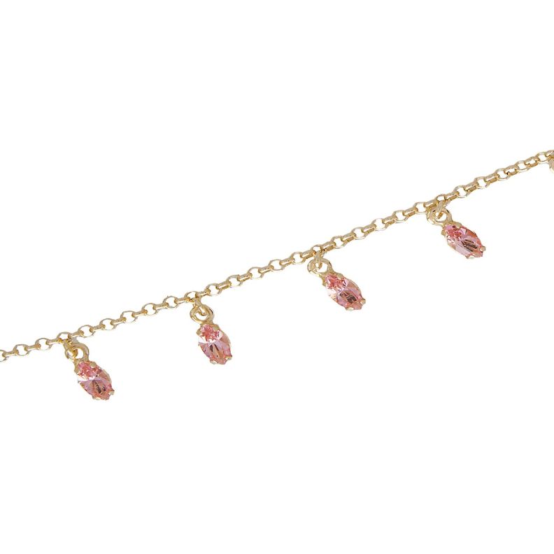 Pulsera Plata Esterlina 925 Rosa Francia Revestido Oro 18kt-1