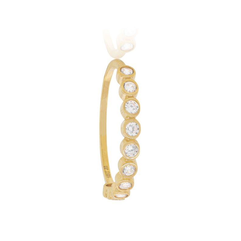 Anillo Compromiso de Oro 18Kt Puntos de Luz Circon-2