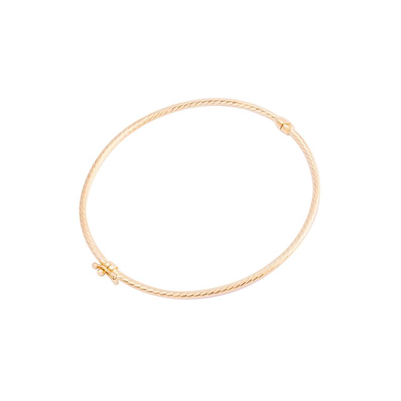 Pulsera de Oro 18kt Esclava Biselada-0