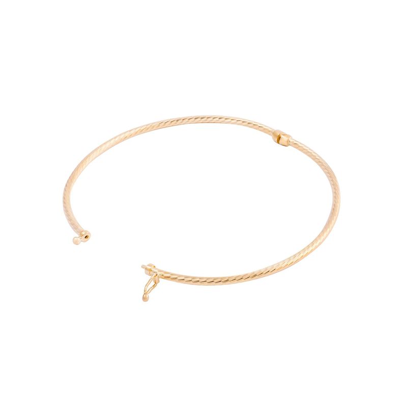 Pulsera de Oro 18kt Esclava Biselada-1