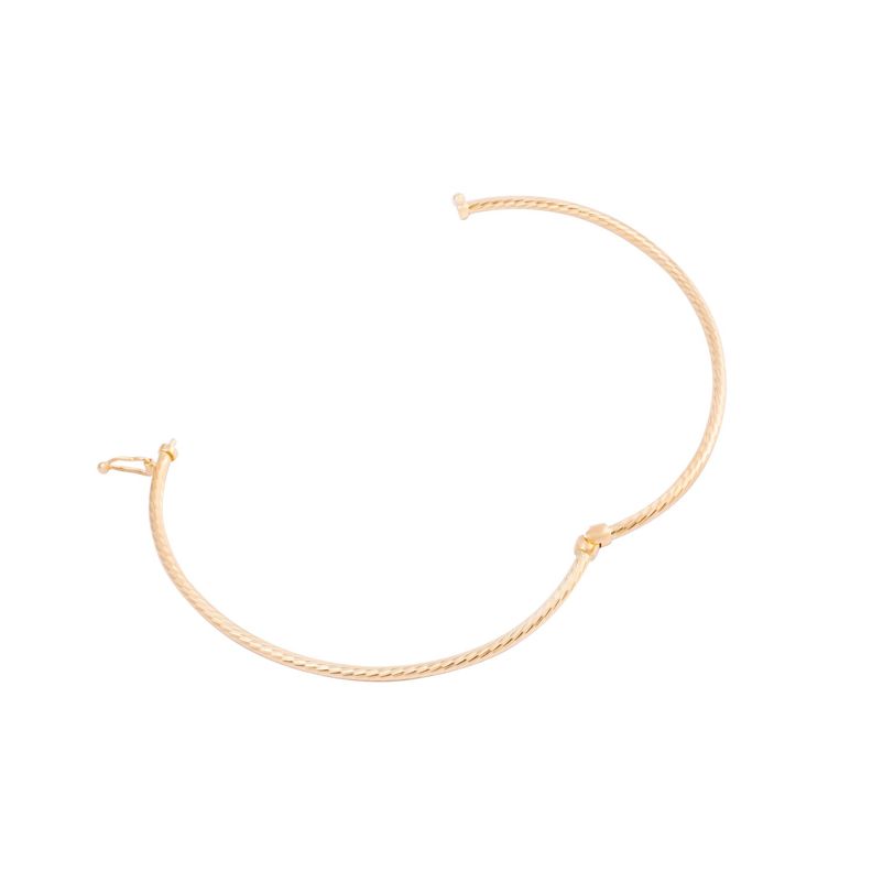 Pulsera de Oro 18kt Esclava Biselada-2