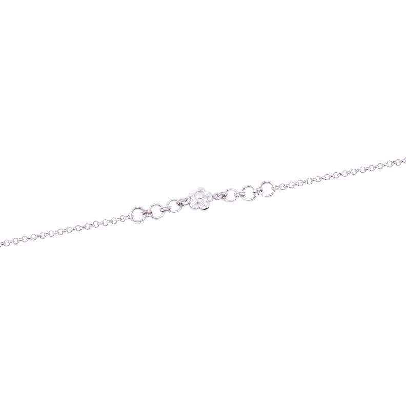 Pulsera de Plata Esterlina 925 Flor Central-0