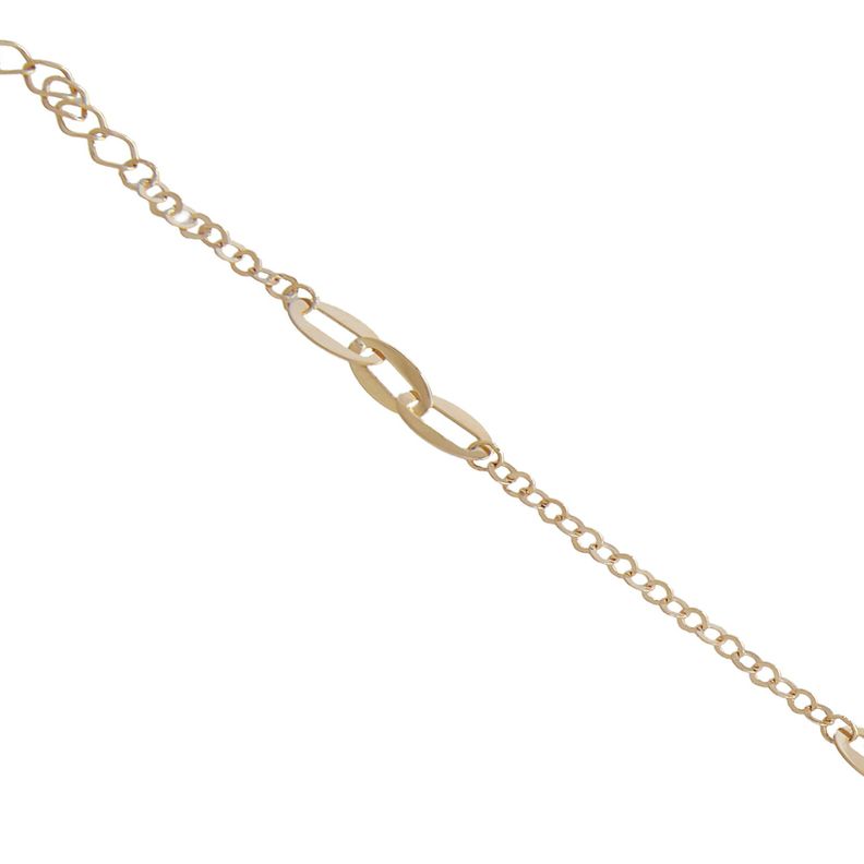 Pulsera de Oro 18kt Tres y Cinco Eslabones-1
