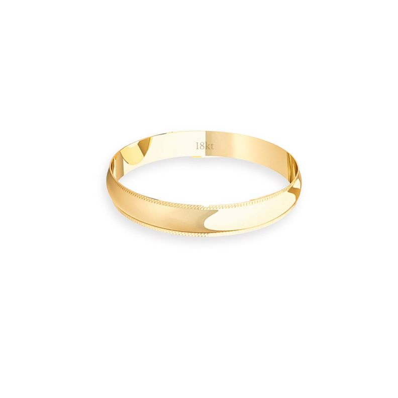 Argolla Matrimonio de Oro Amarillo 18kt Inglés Alejandrina de 3,0mm-1