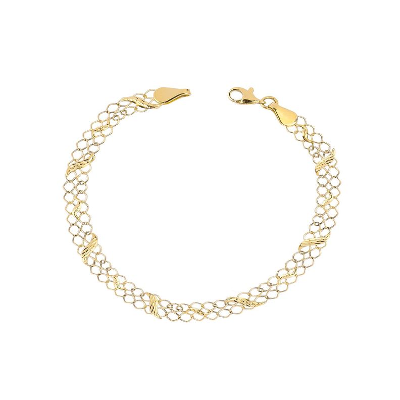 Pulsera de Oro 18kt Encadenado-0