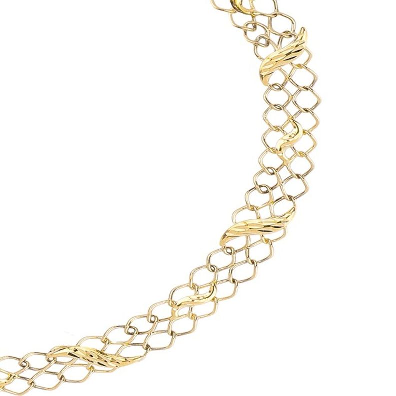 Pulsera de Oro 18kt Encadenado-2