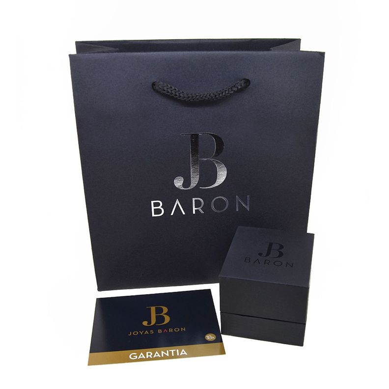 Pulsera de Oro 18kt Eslabones Ovalados y Circonitas - Baguette-3